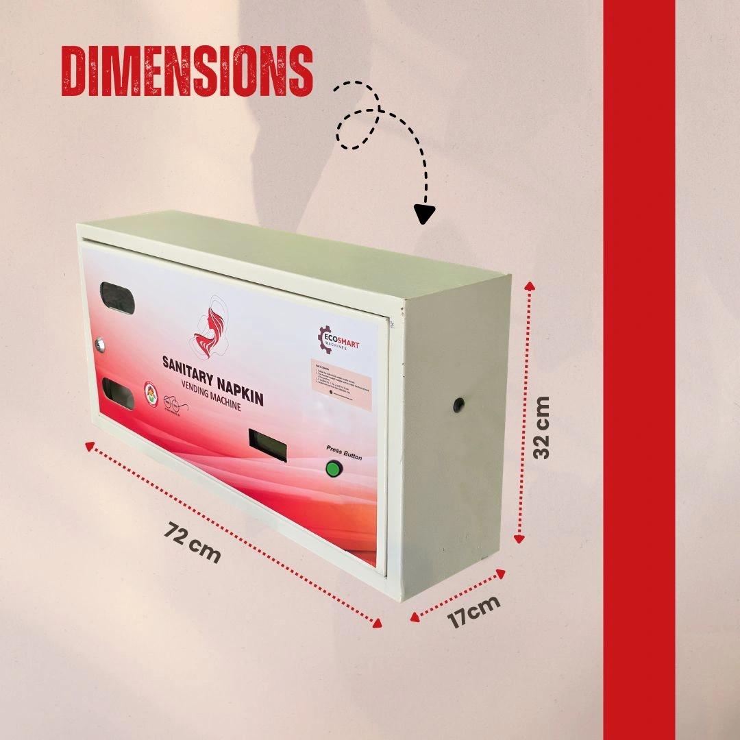 EcoSmart Push Button Sanitary Pad Vending Machine (33 Pads) - Image 2