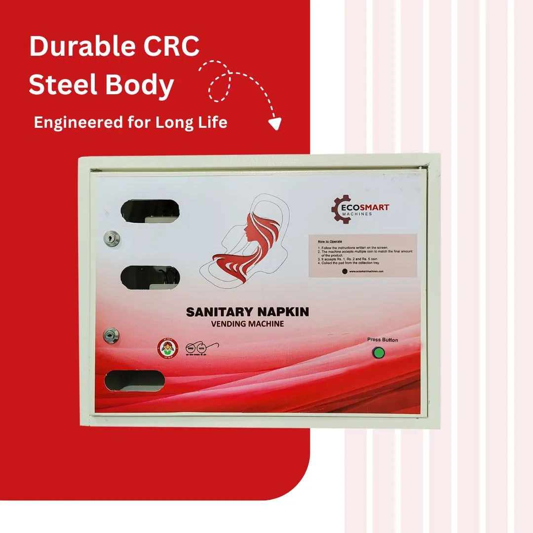 EcoSmart Push Button Sanitary Pad Vending Machine (50 Pads) - Image 6